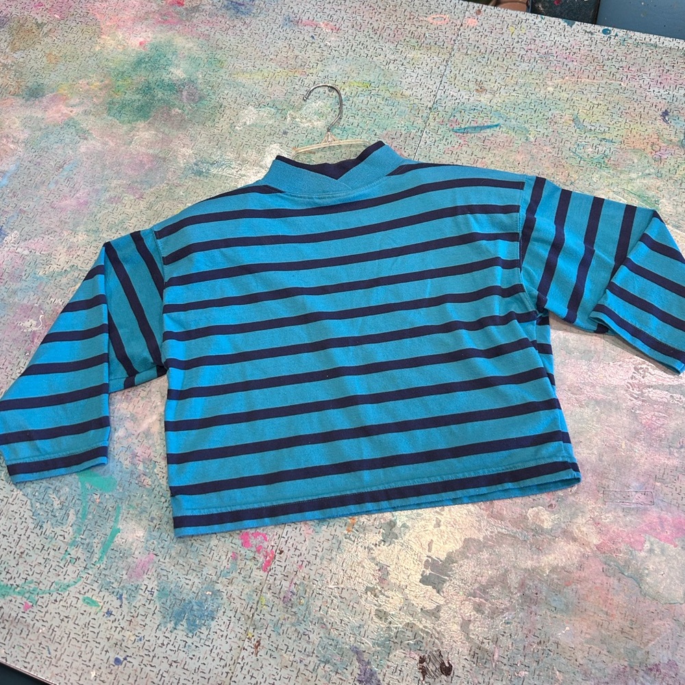 80s Mock Necked Crop Top